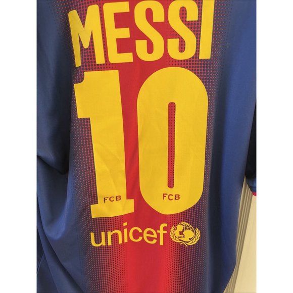 FC Barcelona Home Jersey Messi 10 Mens Size XL FCB - Picture 9 of 10